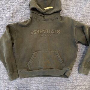 Fear of God Essentials Hoodie in Dark Gray